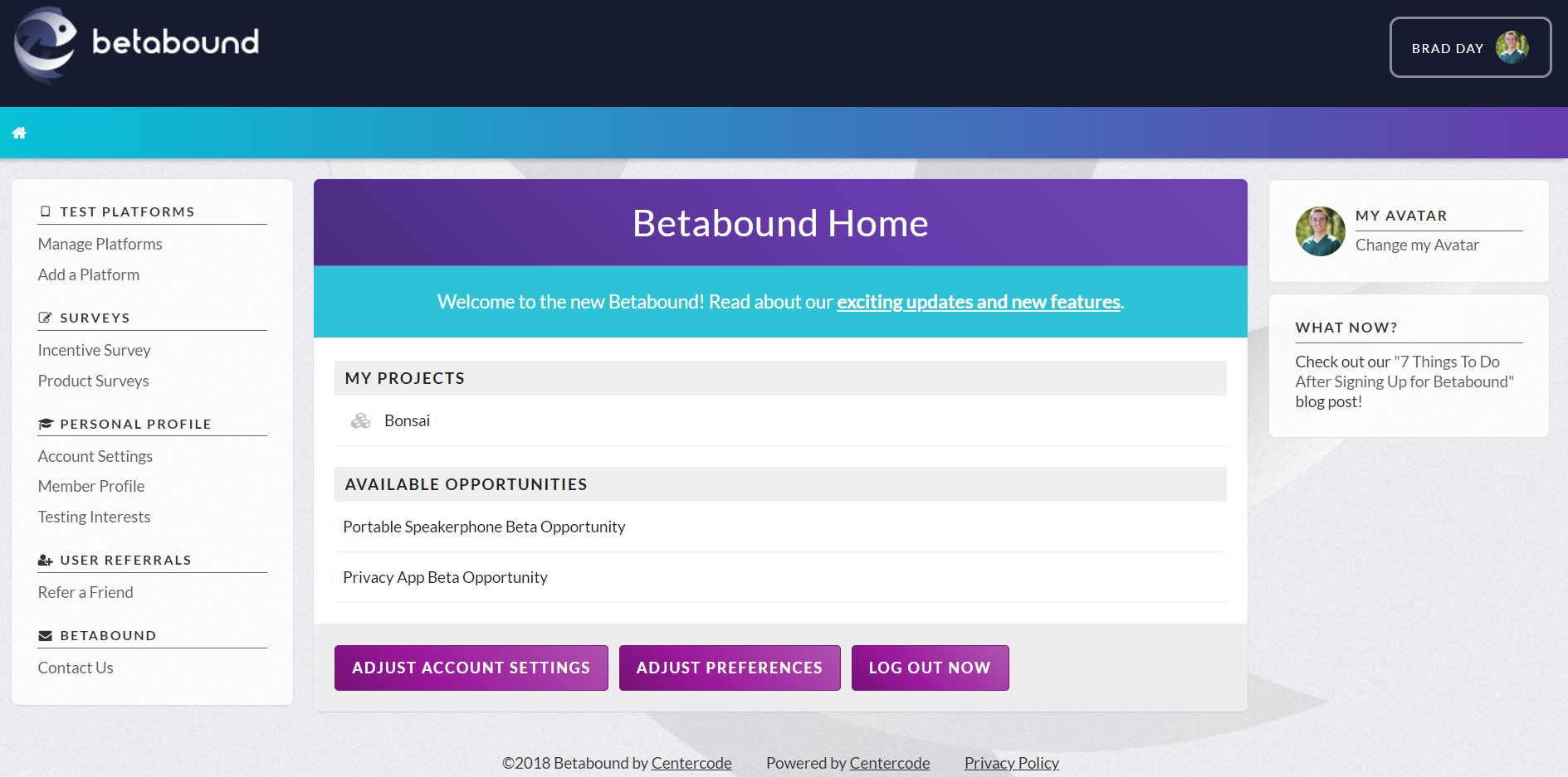 Betabound-Home